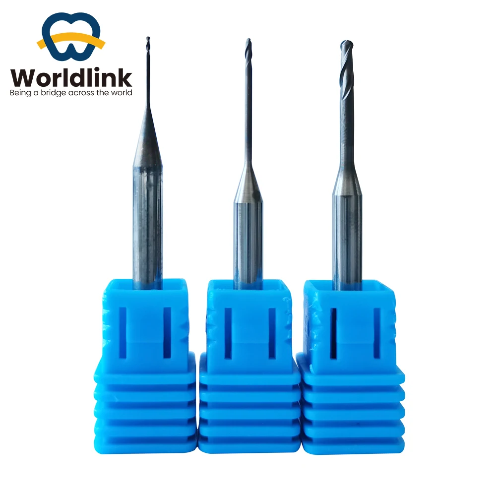 

Roland Zirconia Dental Milling Cutter Precision Lab Drills Shank Bur in Sizes 2.0/1.0/0.6 Longer for Dental Work