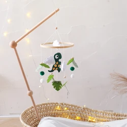 Baby Rattle Toy 0-12 Months Bed Bell Bracket Wooden Mobile Newborn Crochet Bed Bell Hanging Toys Holder Bracket Infant Crib Toy