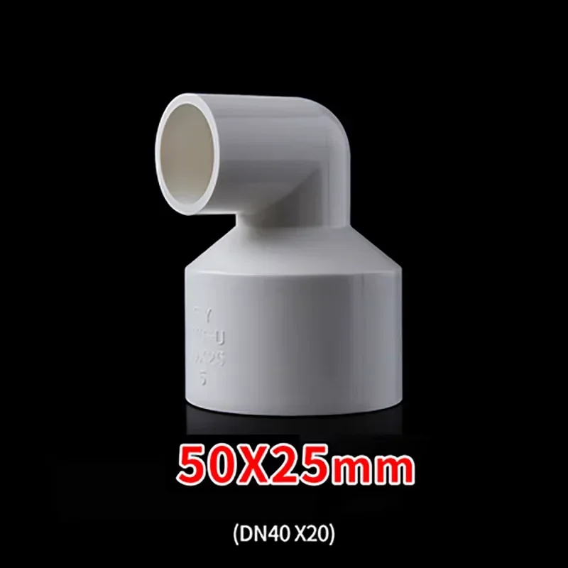 Vacuum Attachment Adapter for Cyclone Separator Vacuum Hose Adapter Hose Connector Reducer 50mm to 25/32/40mm PVC Reducing Elbow