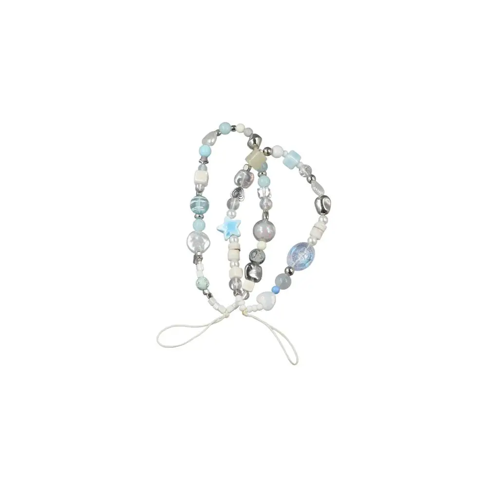 

Flower Star Cell Phone Charm Strap Beaded Sea Breeze Summer Cell Phone Hanging Chain Vintage Y2K Cell Phone Wrist Strap