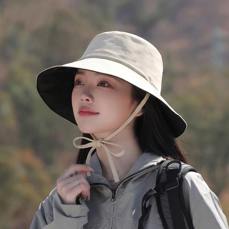 Spring and Summer wide-brimmed sun protection hat for outdoor activities camping sun protectionfashionable high-end fishing hat