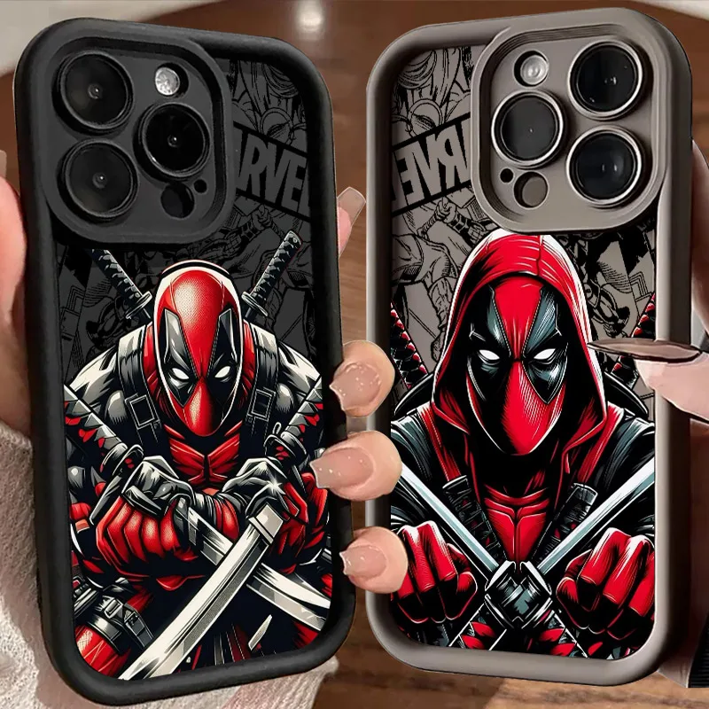 Deadpool 3 marvels comic capa de silicone macio para iphone 17 11 15 16 13 pro max 14 plus 12 16 pro 16e 17air capa de telefone à prova de choque