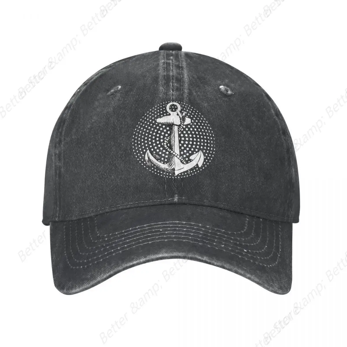 

Anchor Unisex Style Baseball Cap Nautical Captain Distressed Denim Caps Hat Fashion Outdoor Summer Adjustable Fit Snapback Hat