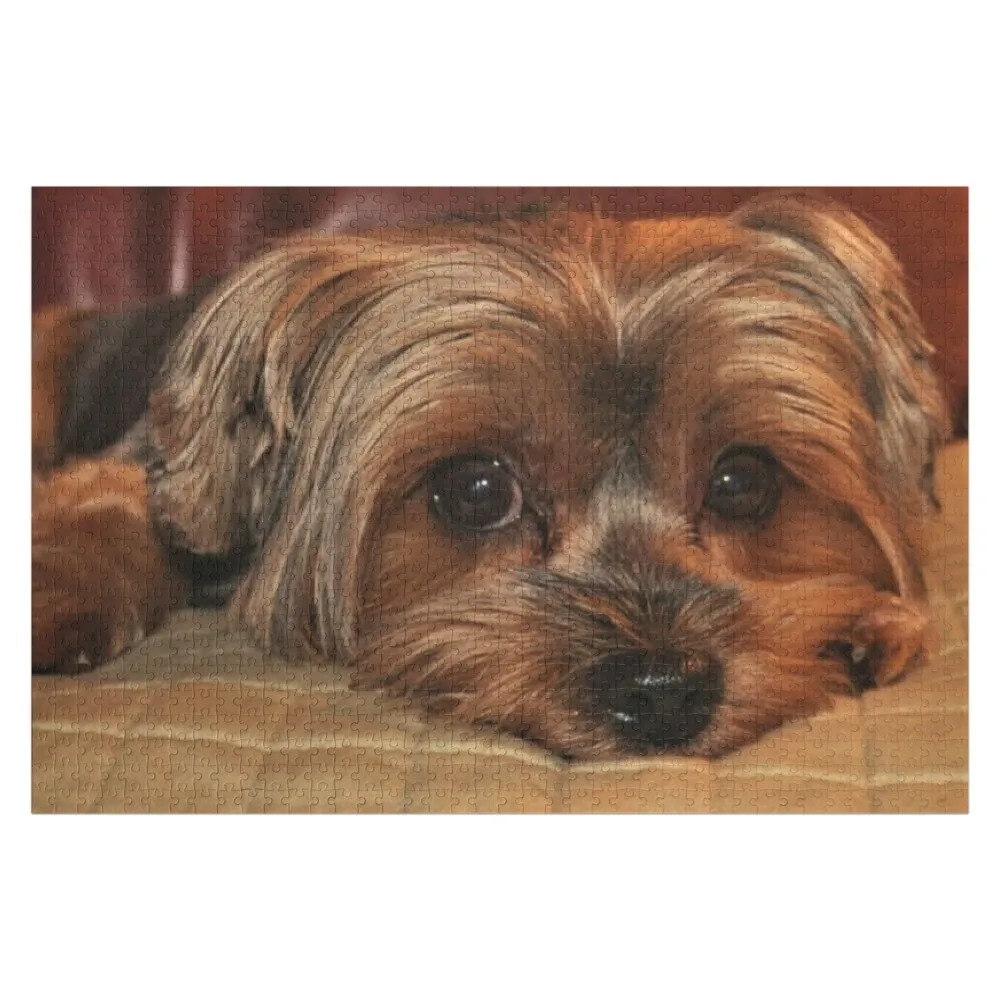 

Cute Yorkshire Terrier Yorkie Puppy Dog Jigsaw Puzzle Custom Photo Custom Wood Picture Wooden Name Puzzle
