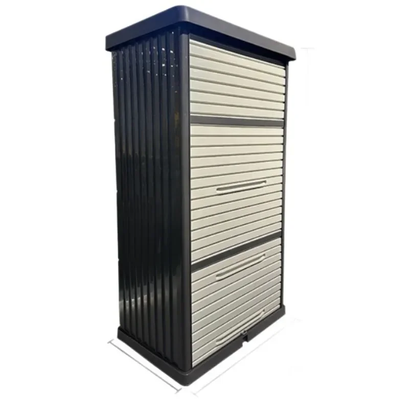 Outdoor Balcony Storage Cabinet with Drawer Garden Locker Simple Design New Material for Patio Yard