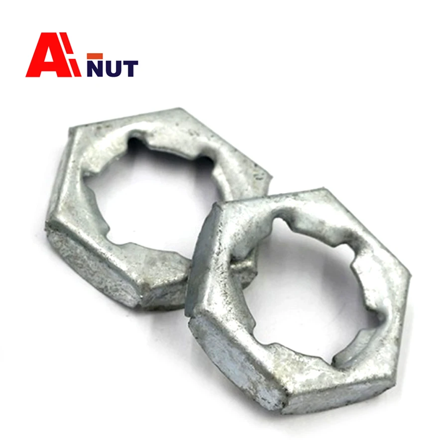 DIN7967 Hot Dip Galvanized Self Lock Nut ,Tower Locknut , B027