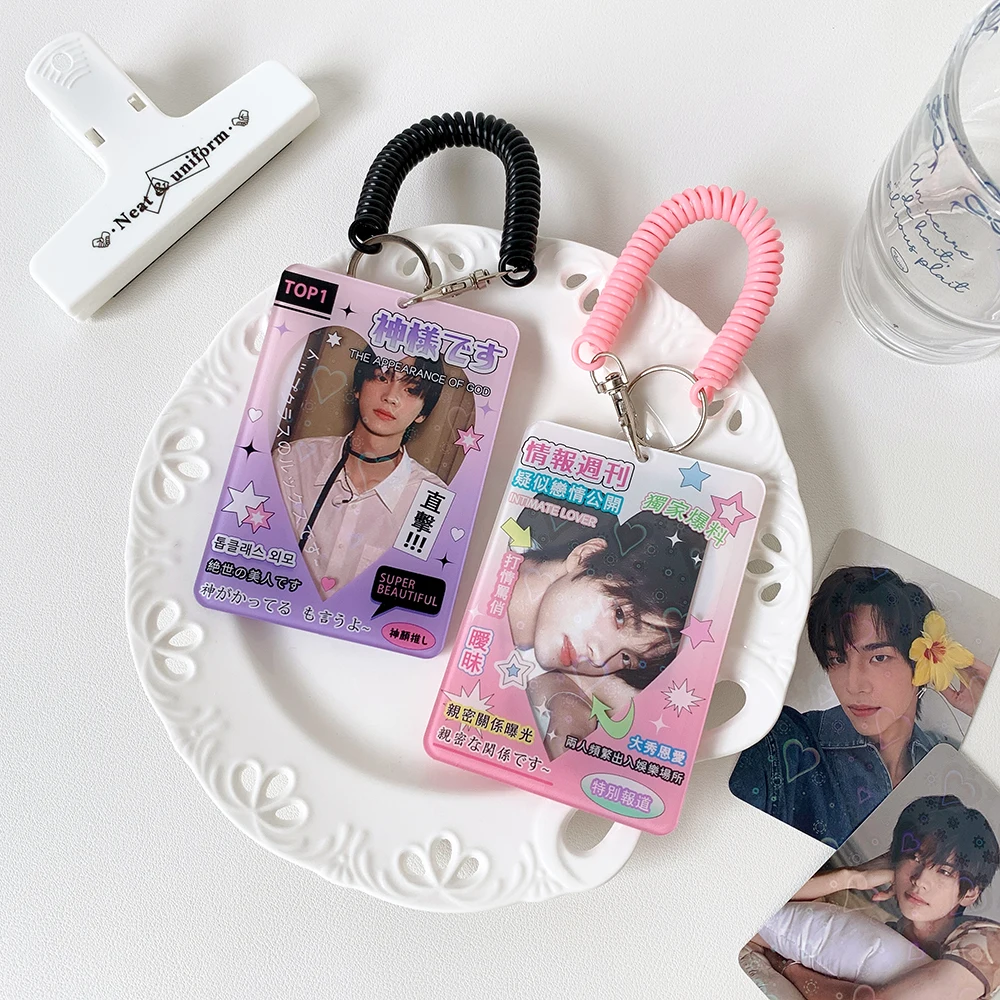 INS Style Arcryl Photo Card Holder Japanese Trendy Card Case for 3inch Photo K-Pop Idol Photo Goo Card Holder ID Card Protector