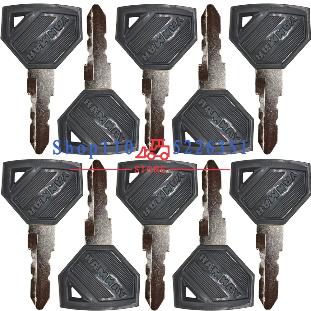 1/5/10PCS 52160 Ignition Key For Yanmar New Excavator Grader Dozer Grader Dozer