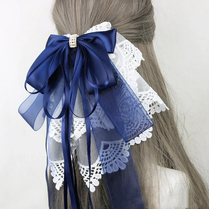 Lace Oversized Bow Kawaii Japanese Cute Maid Princess Lolita Hairpin Hair Clip Headband Cosplay Hair Accessories