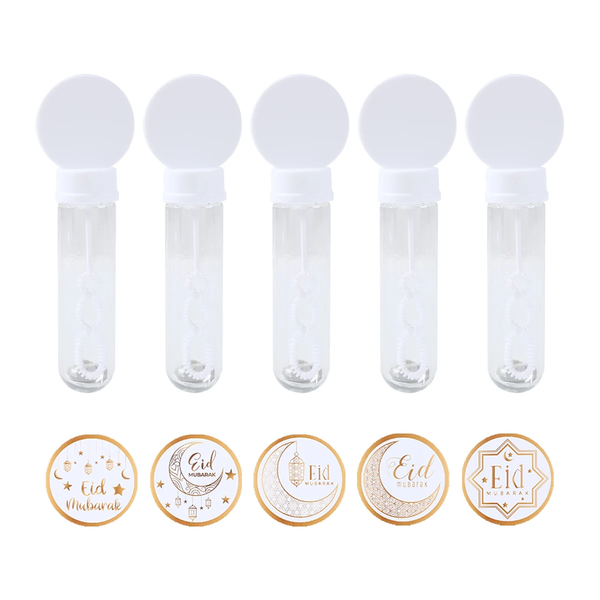 EID Mubarak Bubble Wand Soap Bottle Tube Ramadan Decor 2025 For Home Ramadan Kareem Islamic Muslim Party Eid Al Adha Gifts