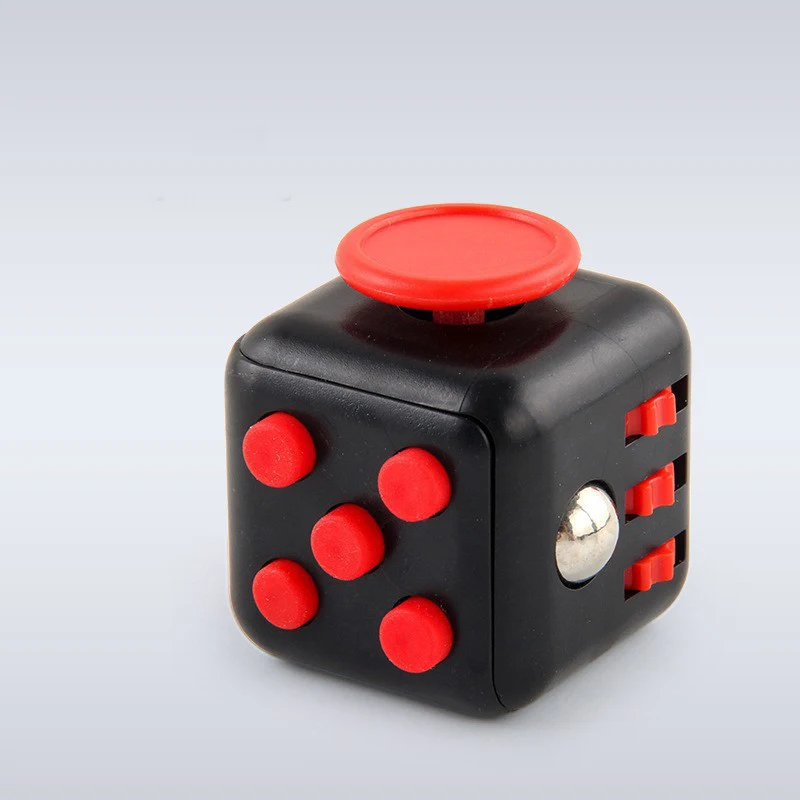 Einfarbige Fidget-Dekompressionswürfel zur Linderung von Stress, Autismus, Angstlinderung, Stressabbau für Erwachsene und Kinder, Anti-Stress-Fingerspitze