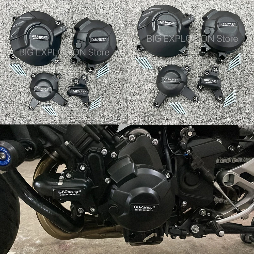 For YAMAHA MT-09 FZ-09, TRACER & SCRAMBLER 2014-2020 & XSR900 2015-2020 Motorcycles Engine Cover Protection Case GB Racing