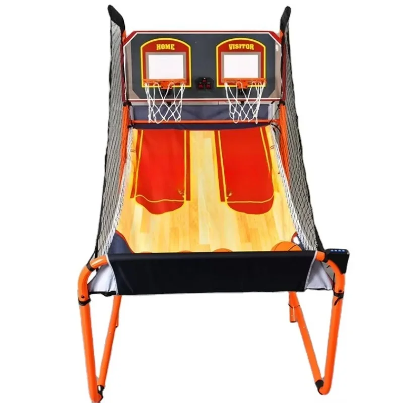 Luxury Double Scorer Shooter Thick Enhanced Fast Assembly Folding Double Basketball Hoop Basketball Machine