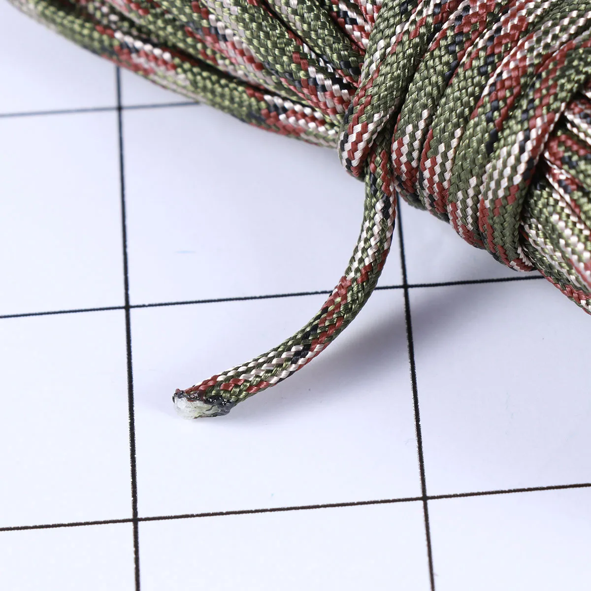 

7 Meters Camouflage Paracord Rope Braid Cord For Survival Bracelet Lanyard Keychain Camping Hiking Outdoor Adventure Gear