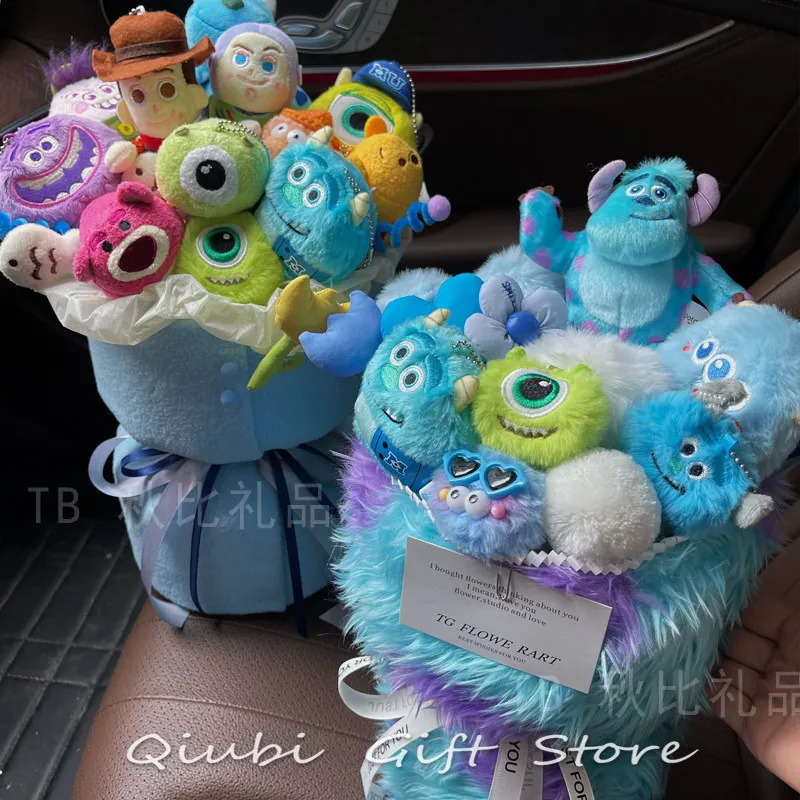 

20262 в наличии: плюшевая игрушка-кукла Салливанс из мультфильма «Дисней: Монстры», синий монстр, букет, подарок на день рождения для лучших друзей