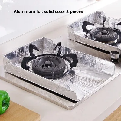 Gas stove, gas stove oil sticker, stove tinfoil protective gasket, aluminum foil stove mat, round