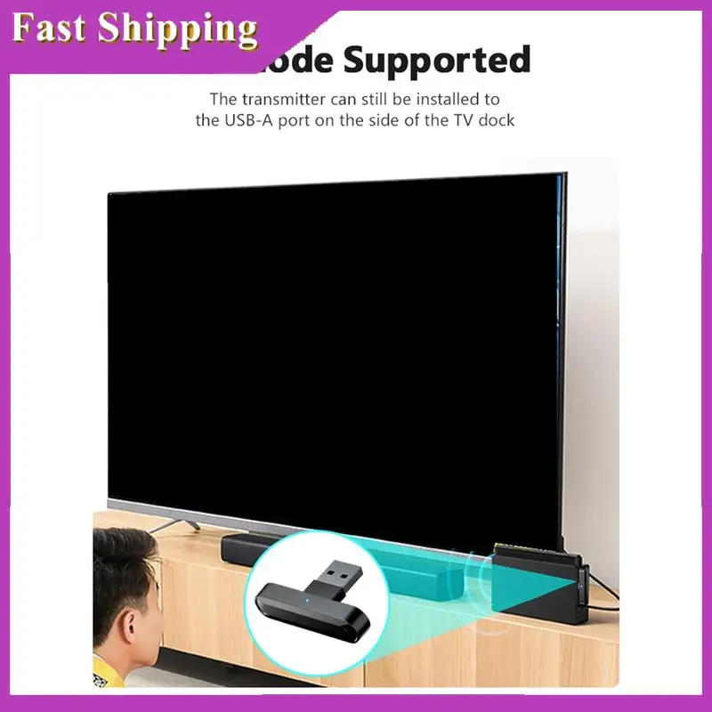 ABRI-Suitable For Switch/PS4 Audio Bluetooth Transmitter New Model With USB-A Adapter Computer TV Audio Transmitter