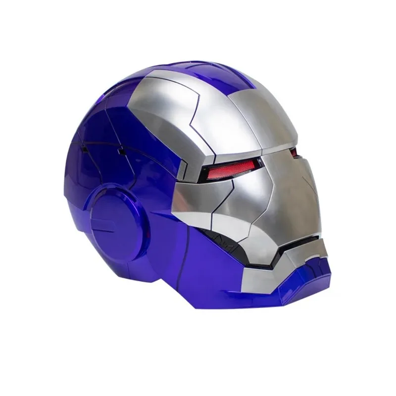 

2025 New Iron Man Helmet Black Gold Silver Electric Voice Controlled Machine Face Mask Toys And Hobbies Action Toy Figures