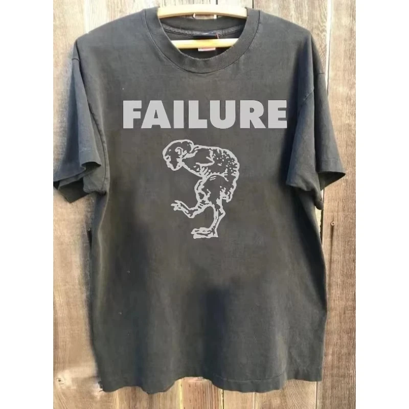 Charcoal Grey Classic Shirt Men and Women Failed Rock Punk Band Short Sleeves