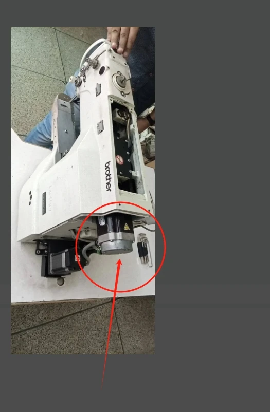 

1PCS Used Original Motor Ac Servo Motor 220v for Brother KE-430 KE-430H KE-430HS Industrial Sewing Machine Accessories