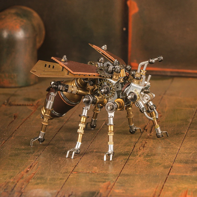 Insect series, 3D metal assembly, flying ants, fireflies, wasps, dragonflies, models, artistic ornaments, creativity