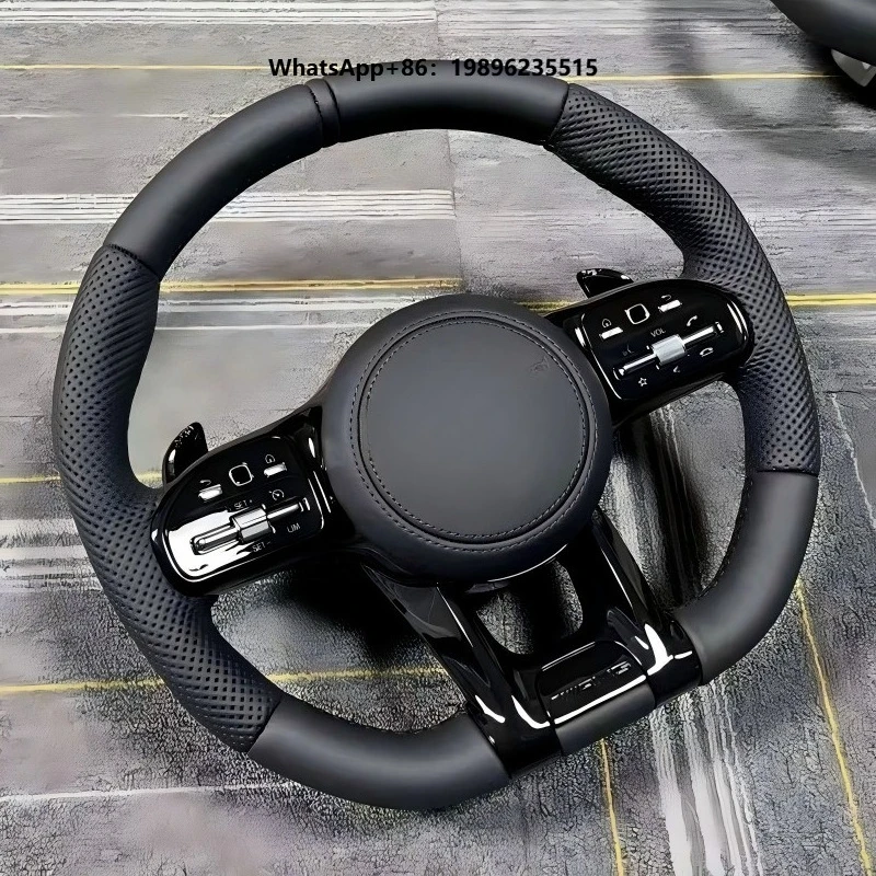 All Black Leather Sport for Style Car Steering Wheel