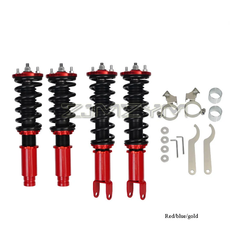 Adjustable Spring Shock Absorber Coilovers For Honda Civic EK96-00, Adjustable Height Struts Absorber Suspension Kit