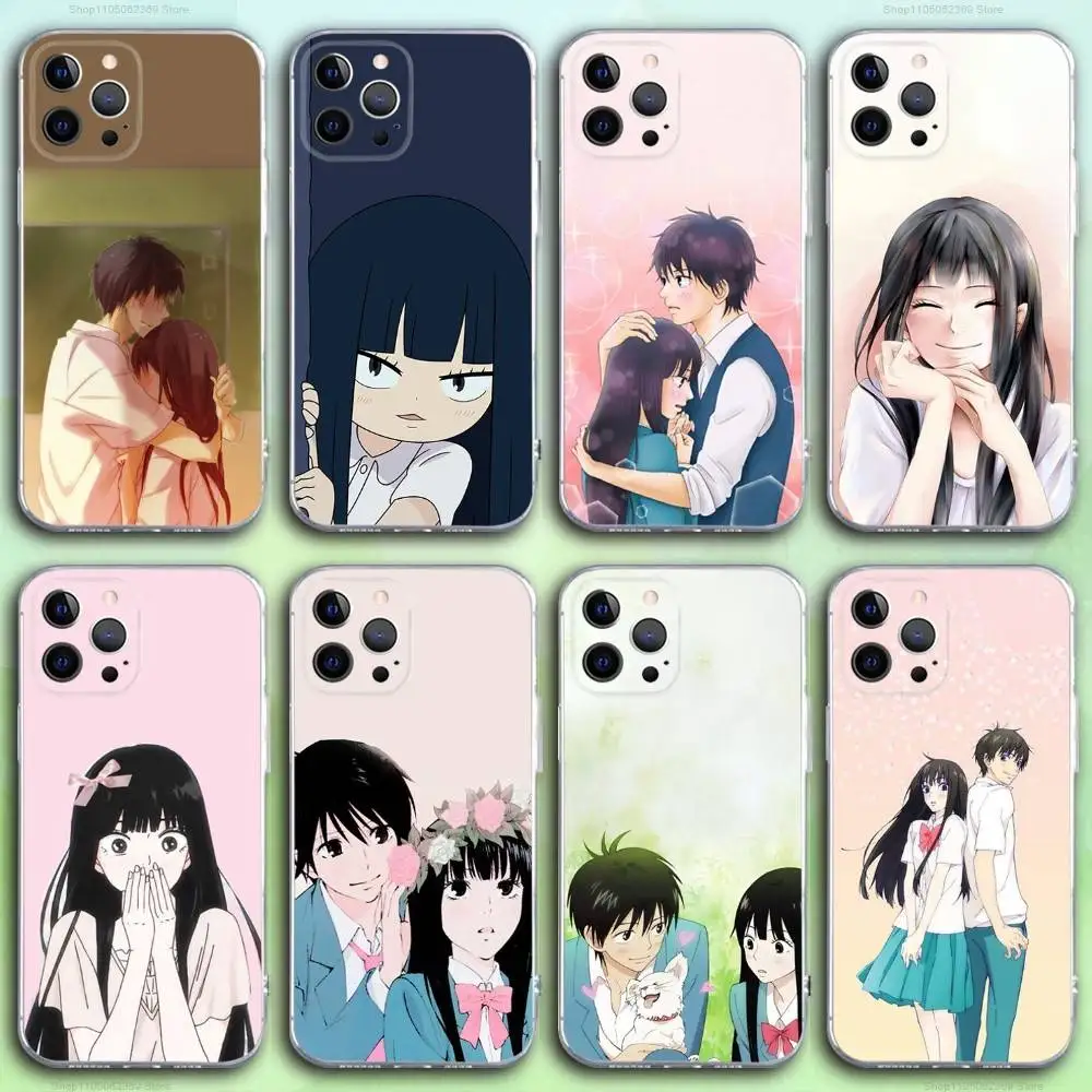 

K-KimiS N-Ni Anime Todoke Phone Case For iPhone 17,16,15,14,13,12,11 Pro,Max,Plus,X,XS,XR,SE4,E Mini Transparent Soft Cover