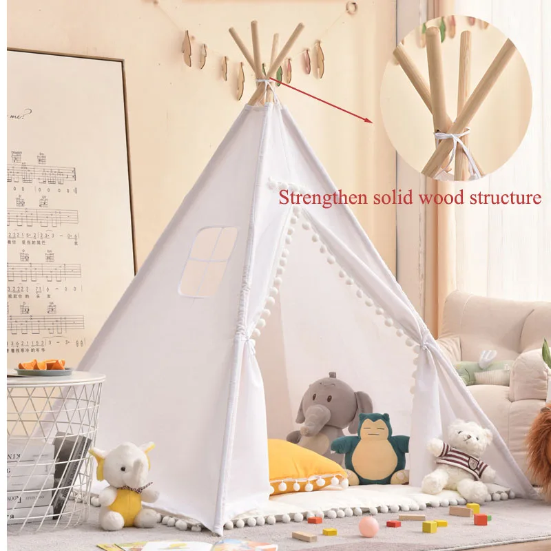 1.1m Kid Indoor Tent Children's Tent Princess Outdoor Play House Visible window Anti-mosquito Teepee Tipi Tents