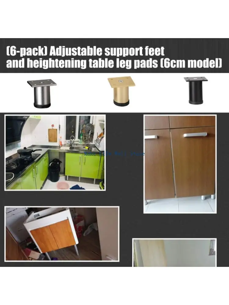 6Pcs Modern Adjustable Platform Boosters 6cm Tall For Improved ventilation And Relaxing Sleep