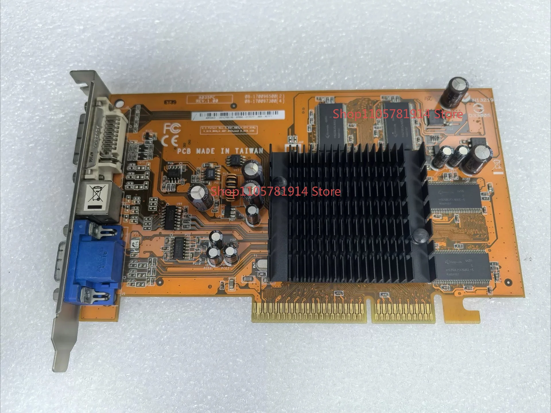 For ASUS A9550GE/TD/256M/A, AGP Graphics Card