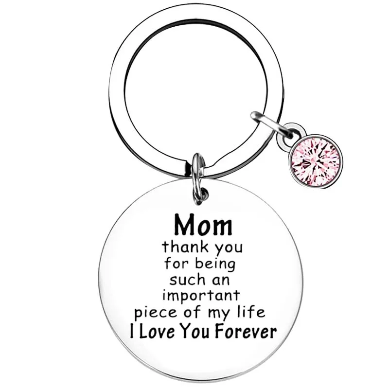 Mom Keychain from Son Daughter Mother’s Day Gifts Mother Keyring Christmas Birthday Gifts for Mom