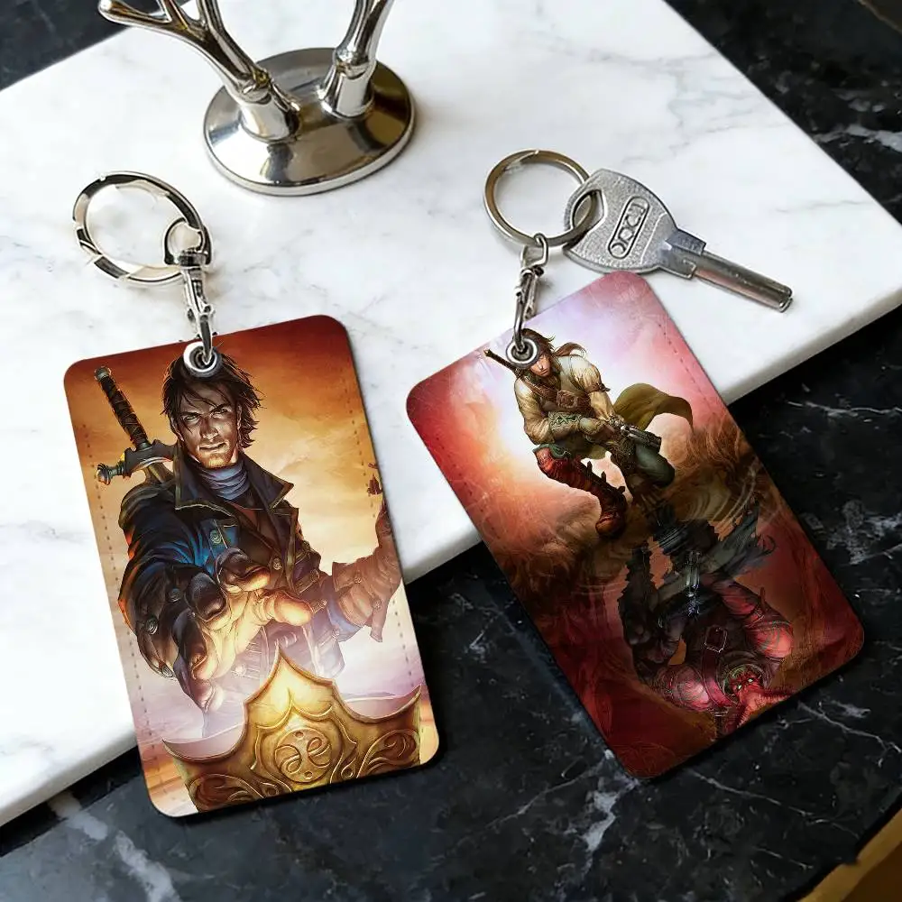 

Брелок-держатель для карт Game F-fables, держатель для бейджей, удостоверений личности, пропусков, шнурок-лариат для ключей, аксессуары, подарок