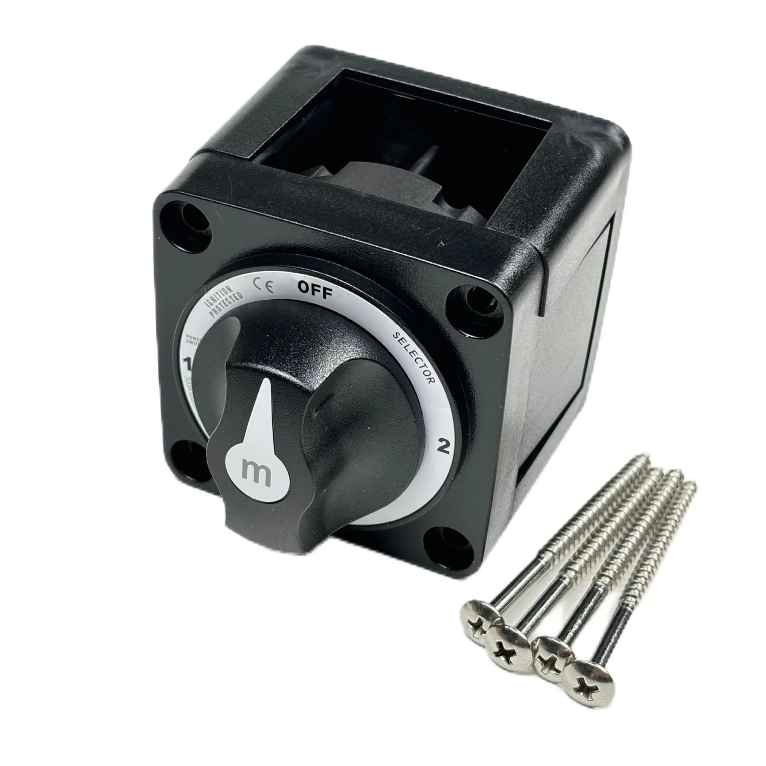 6008200 m-Series Selector 3 Position Battery Switch - Black High Quality