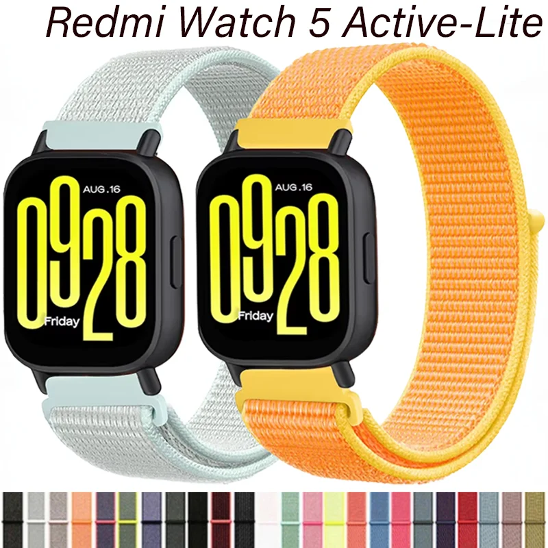 NEW Nylon Loop Strap For Redmi Watch 5 Active Comfortable Bracelet Wristband For Xiaomi Redmi 5 Lite/5 Active Correa Accessories