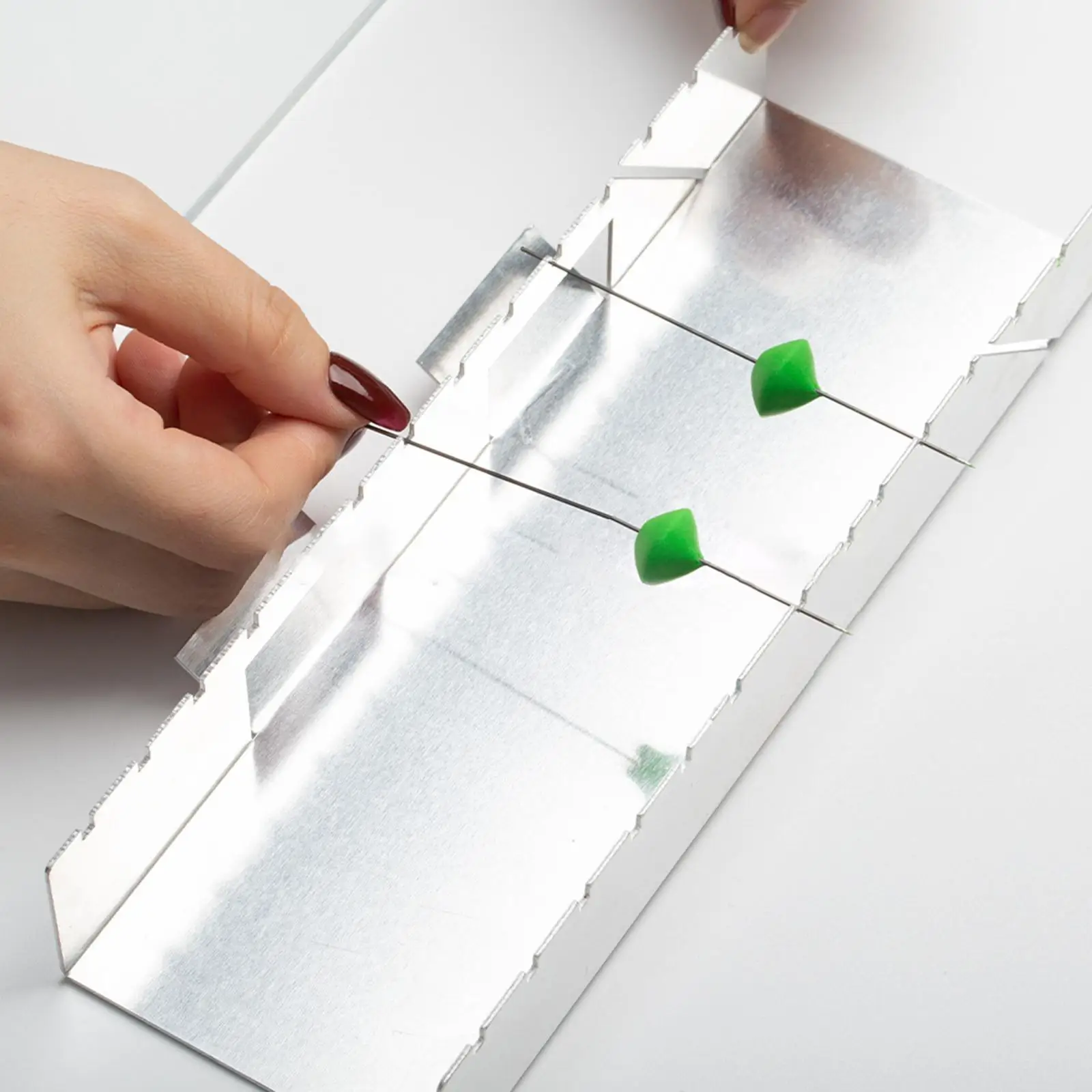 Bead Baking Rack Handmade Suspended for Drying Beads DIY Aluminum Bracket with Grooves Jewelry Making Tool Polymer Clay Tools