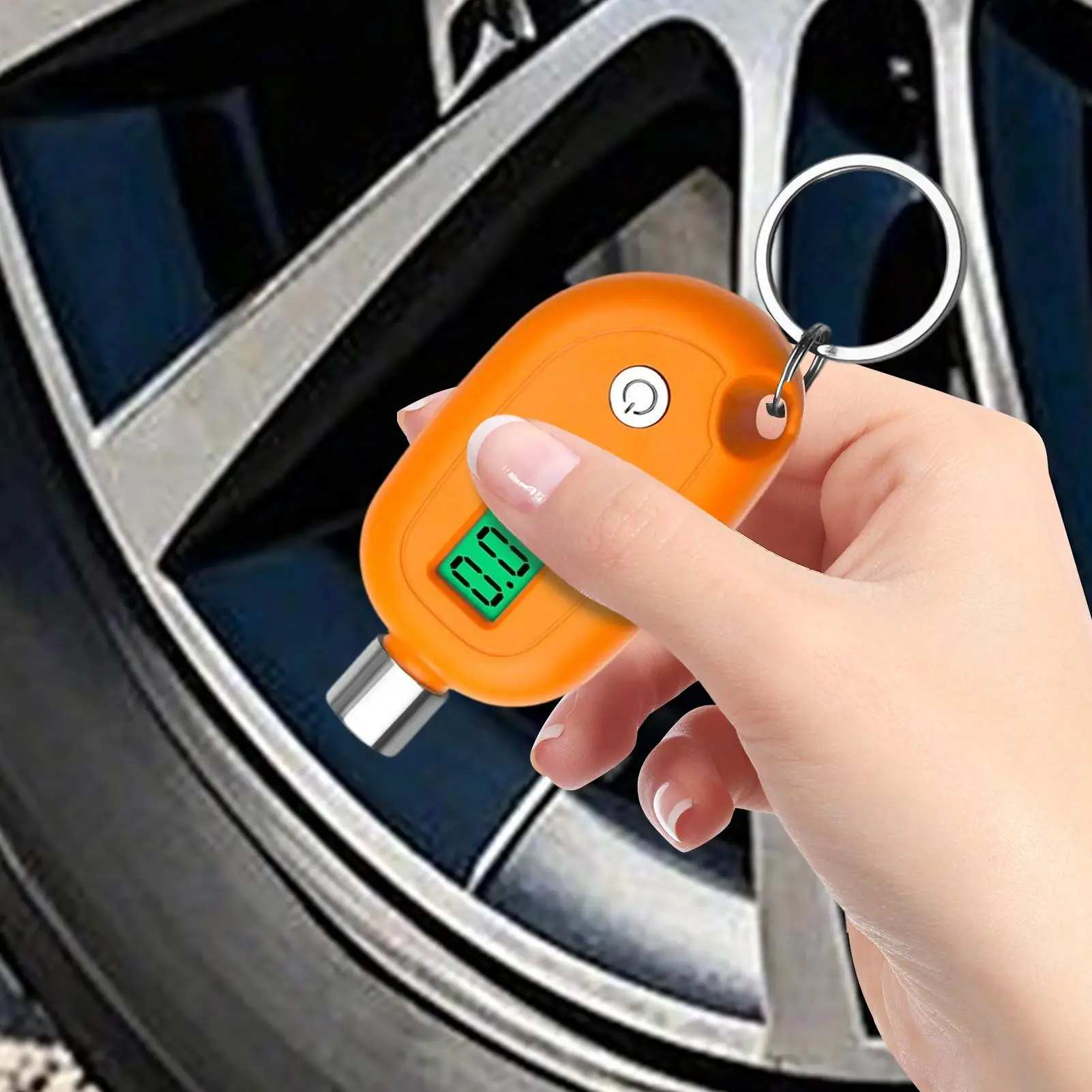 Tire Pressure Gauge With Backlit LCD Checker 0.5 Accuracy Auto Shut-off Portable Digital Truck Tire Pressure Gauge For Trailer