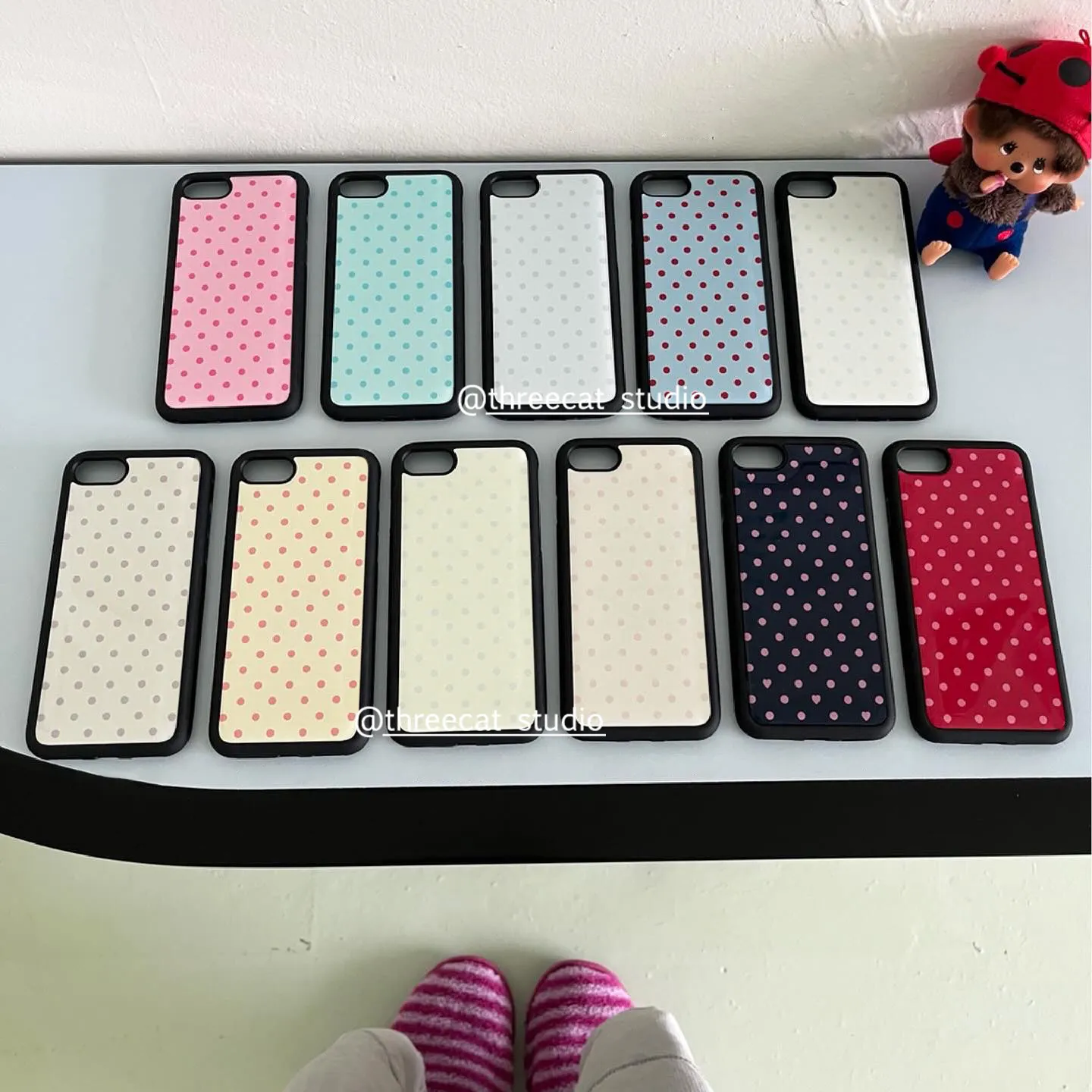 Koreanische Ins Bunte Polka Do – Phone Cases Polka Dot Bewertung und Preis