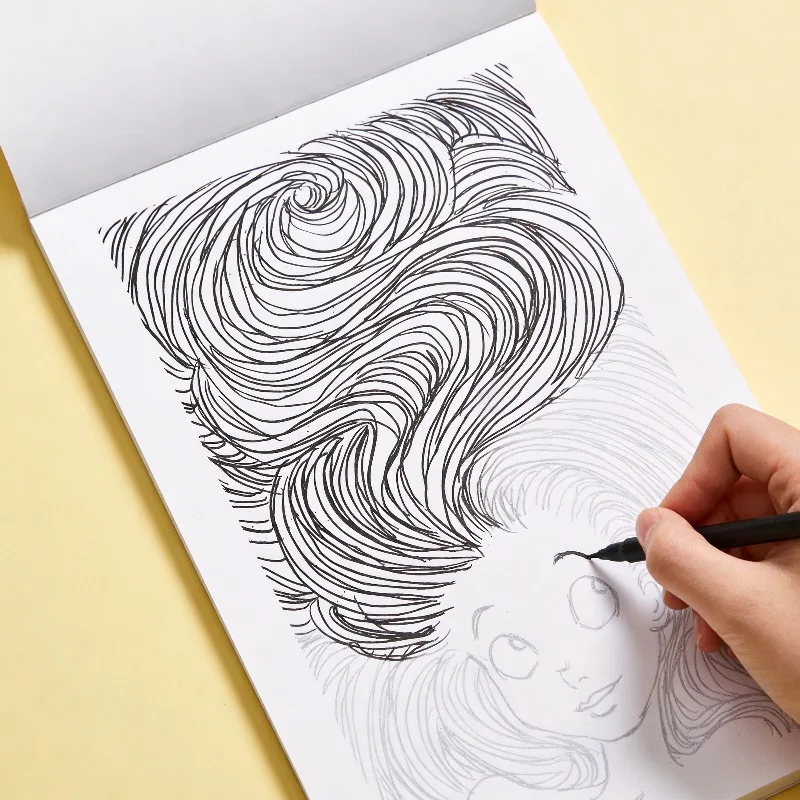 A Zen Style Art Graffiti Coloring Book, Featuring Butterflies, Ice Cream, Scenery, Long Hair Girls, It Is A Great Holiday Gift