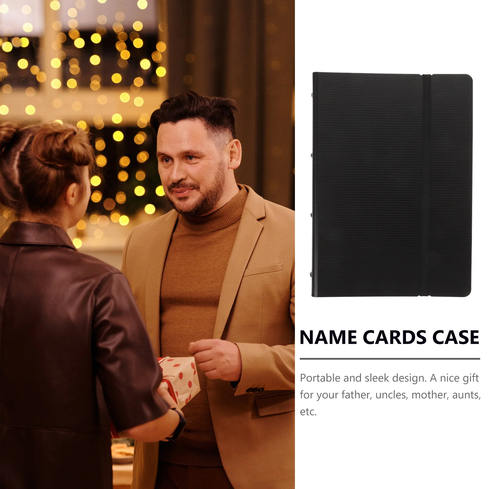 

1Pc Professional Business Cards Holder Durable Name Cards Case Stylish Container Portable Organizer For Entrepreneurs