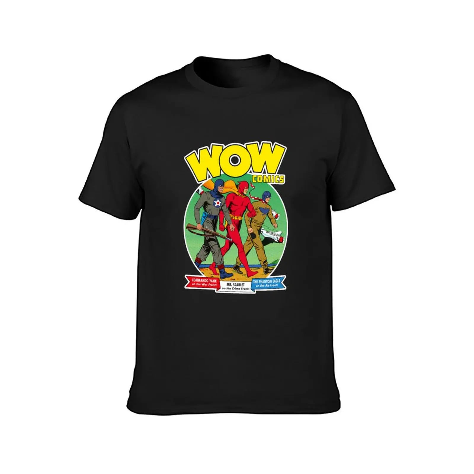 Wow Comics focus T-Shirt Blouse anime summer clothes plus sizes men clothing