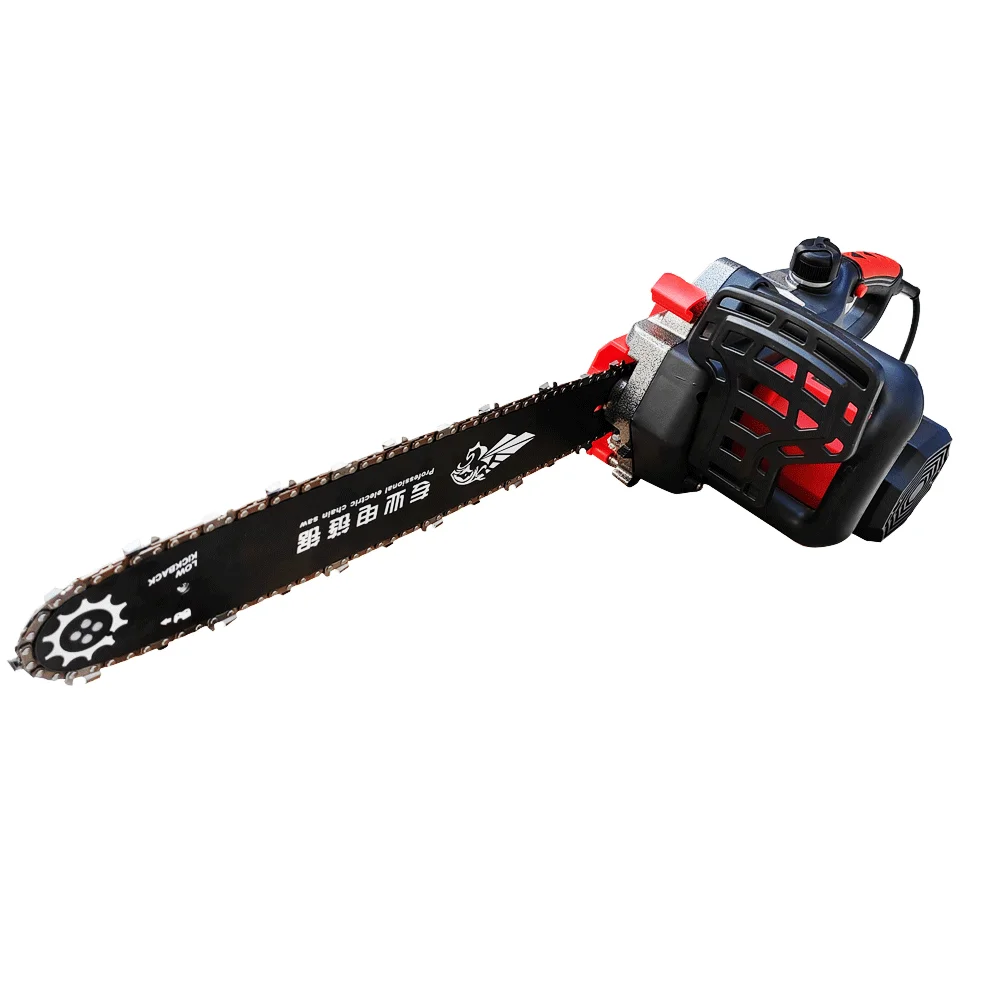 220V Corded Electric Chainsaw High Power Handheld Woodworking Powerful Electric Saw 16 Inch Guide Bar Household Cutting Tools