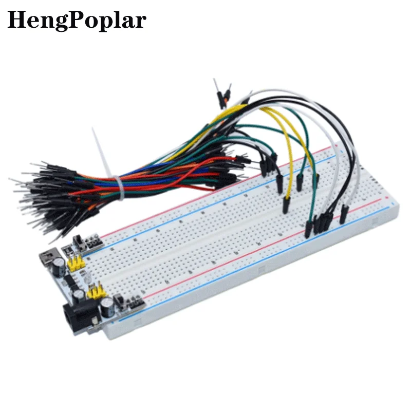 3.3V/5V MB102 Breadboard power module+MB-102 830 points Prototype Bread board for arduino kit +65 jumper wires wholesale