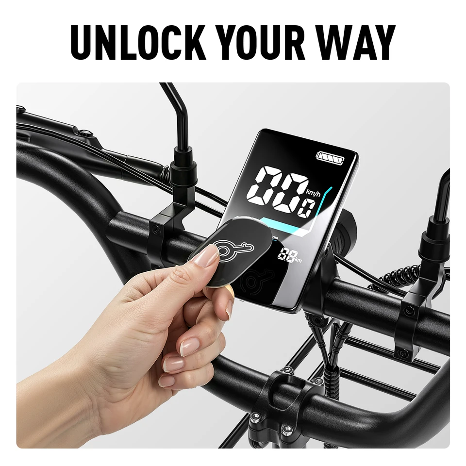 Electric Tricycle 750W Motor 48V 20AH Remover Lithium Battery Foldable 3 Wheel Electric Bike 16 Inch Fat Tire 100km Ebike image 3