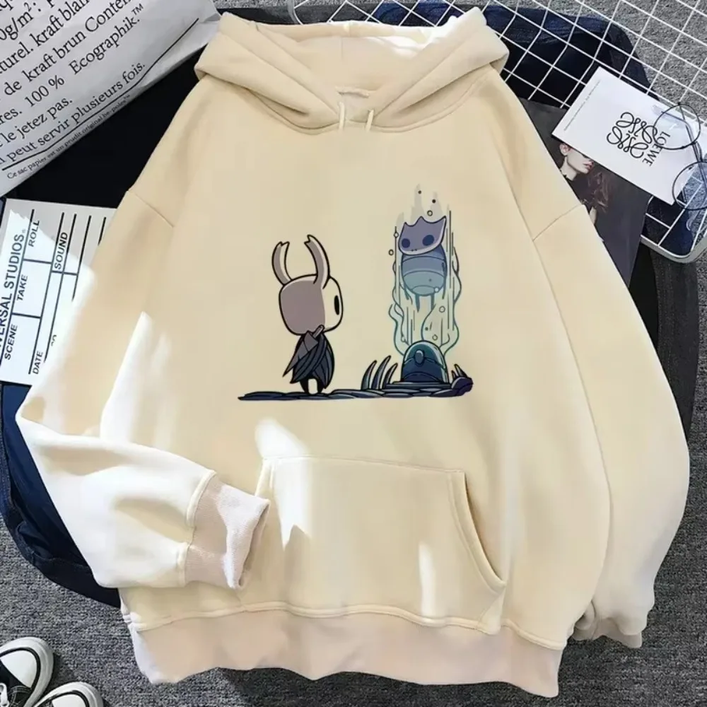 Hollow Knight Hoodies Herren Korea Ulzzang Grunge Y2k Ästhetik Damenmode Lässiger HipHop Sweatshirt Harajuku Unisex Hoodies – Detail 6