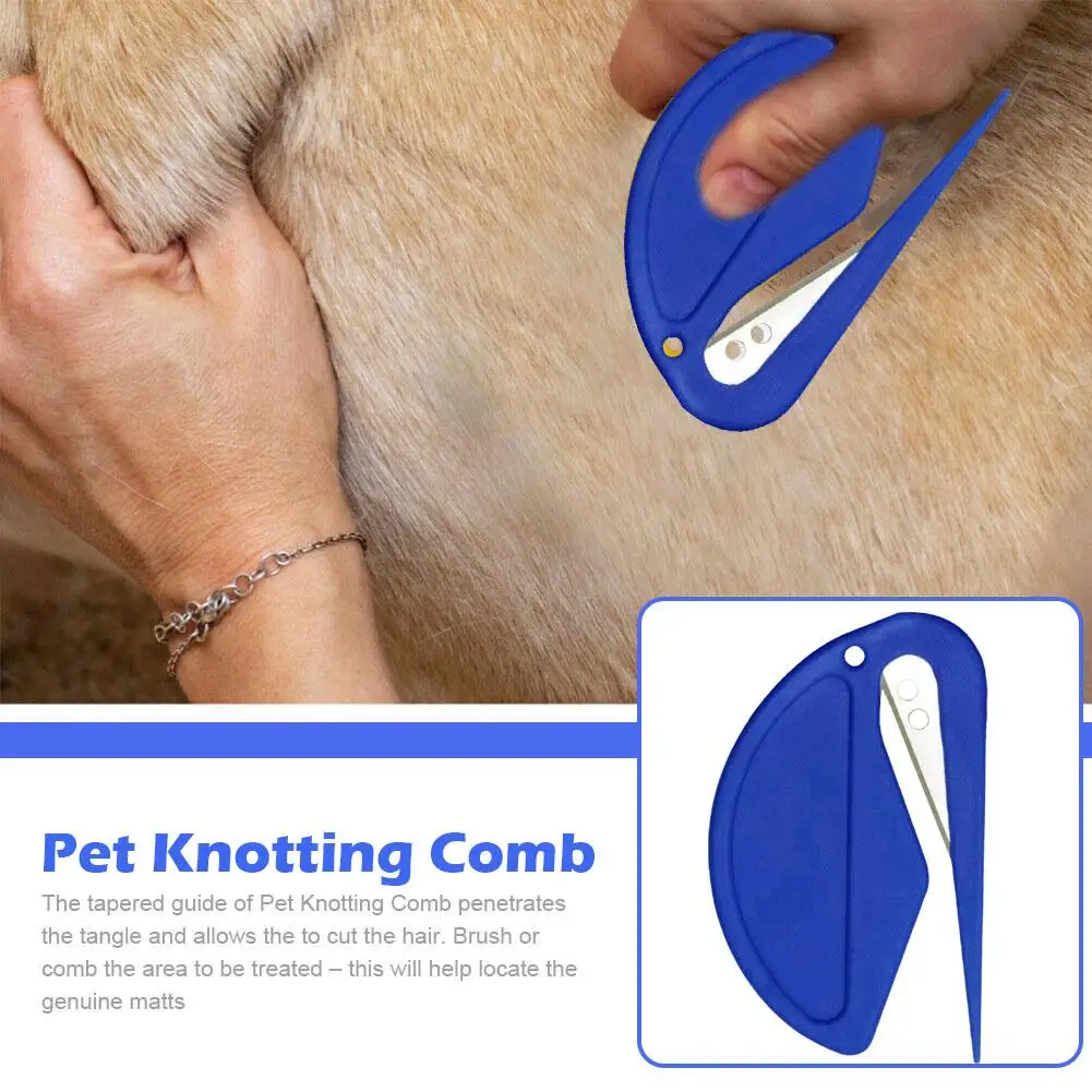 Pet Knotting Comb Effectively Painless Trim Hair Cat Puppy Hair Fur Shedding Comb Unknot Knife Pet Accessories