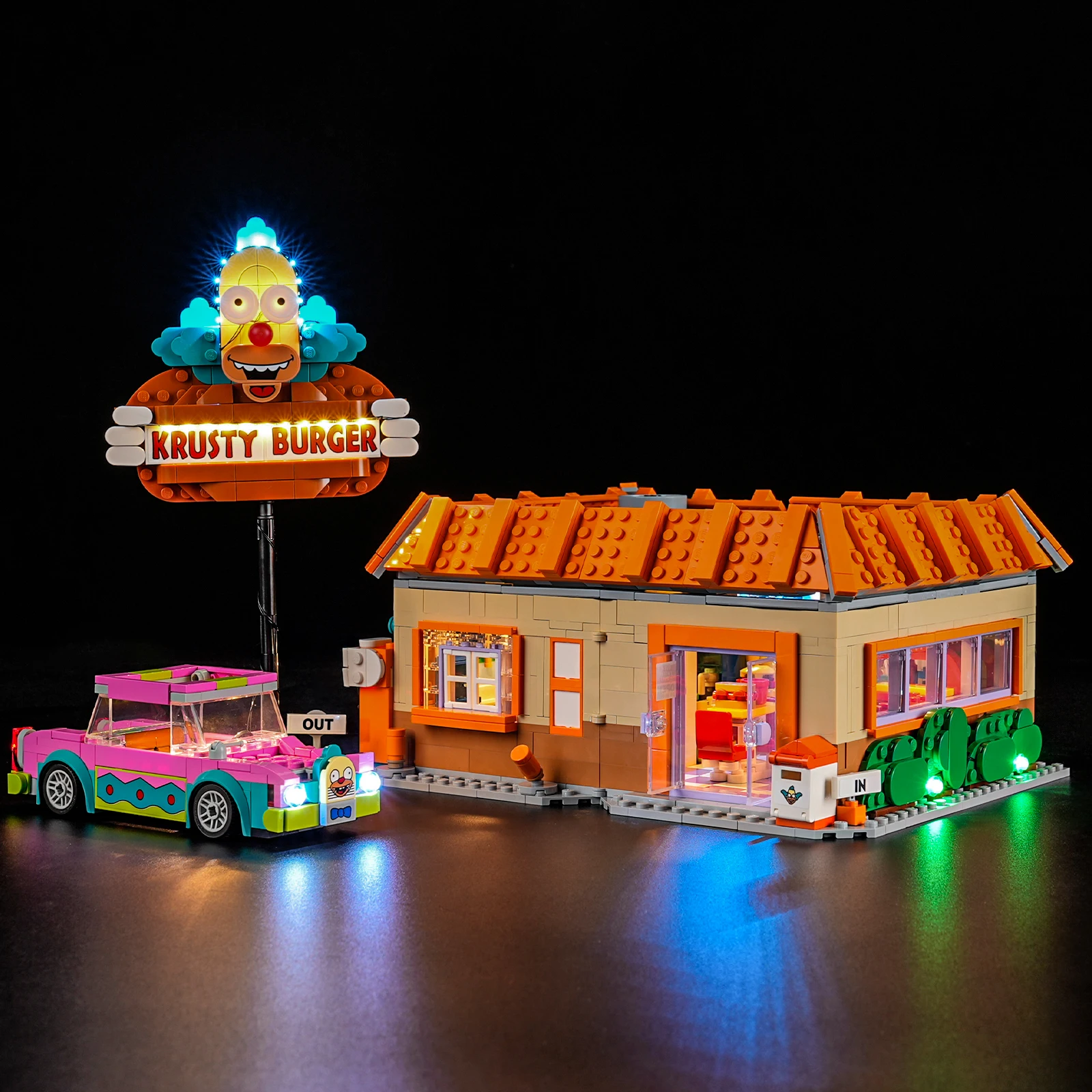 (Solo luce LED senza mattoni) 10352 Idee Krusty Burger Shop (Non includere i kit di blocchi di costruzione imposta il modello)
