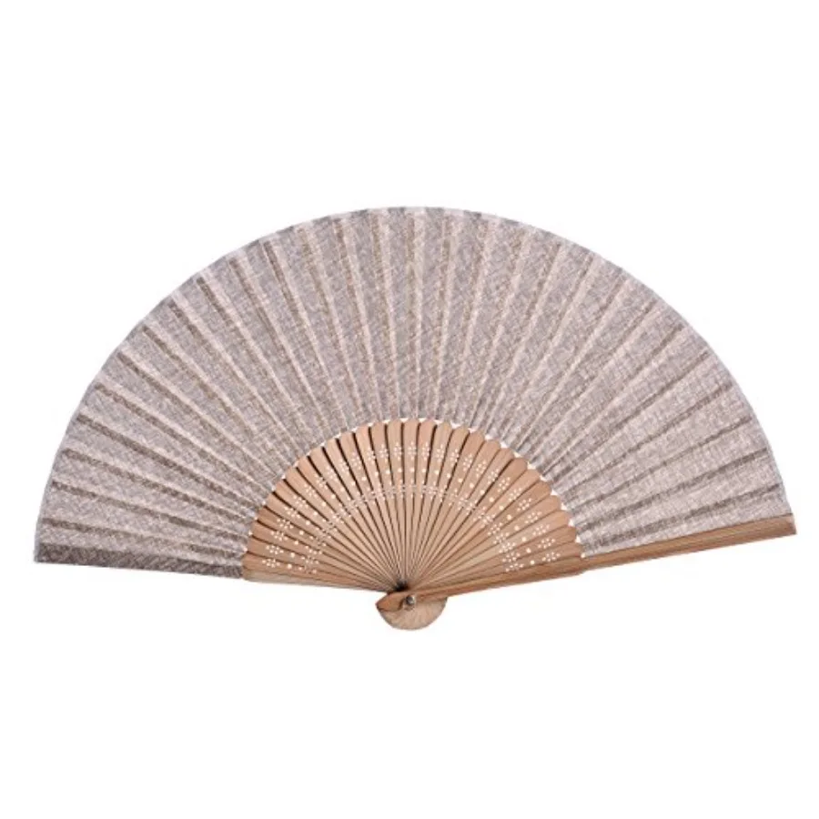 

Hand Fan with Beautiful Fabric Printed