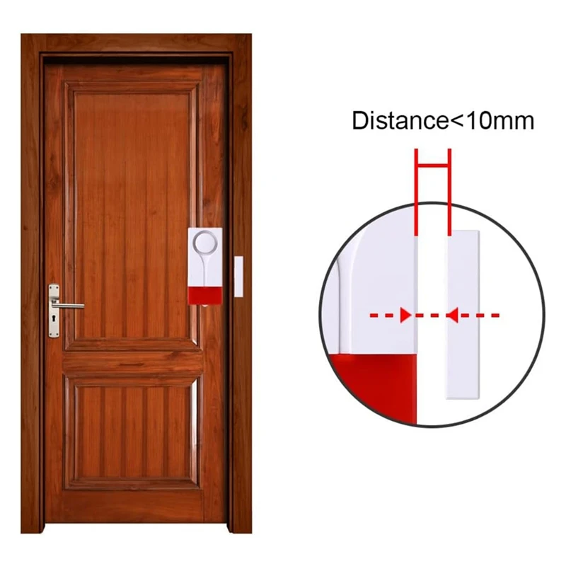 Door Window Open Alarm, Wireless Remote Control Magnetic Sensor Chime Anti Theft Home Security DIY Protection