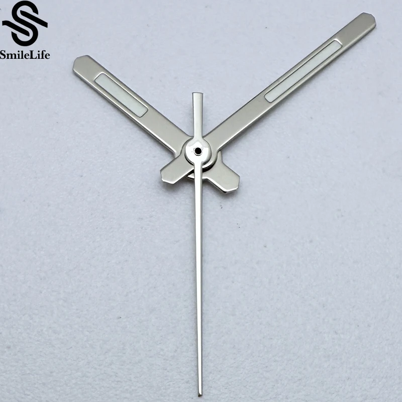 SmileLife NH35 серебряные полированные стрелки зеленые светящиеся подходят для Японии NH35/NH36/4R/7S автоматический механизм аксессуары для механических часов